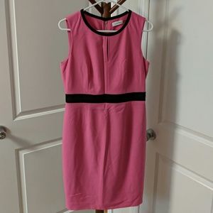 Calvin Klein pink shift dress